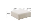 TOV-OC68790 Hangover Cream Performance Linen Ottoman