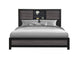 LISBON-GREY_BLACK-BOOKCASE_KB LISBON GREY - BLACK BOOKCASE KING BED