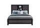 LISBON-GREY_BLACK-BOOKCASE_FB LISBON GREY - BLACK BOOKCASE FULL BED