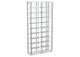 182037 Montara Tempered Glass Wine Storage LED Curio Cabinet Chrome
