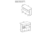 182071 Joe 5-shelf Composite Wood Home Bar Wine Cabinet Aged Oak