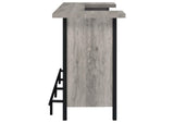 182105 Bellemore Freestanding Home Bar Wine Cabinet Grey Driftwood