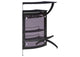 182135 Dallas 2-shelf Curved Freestanding Home Bar Cabinet Black