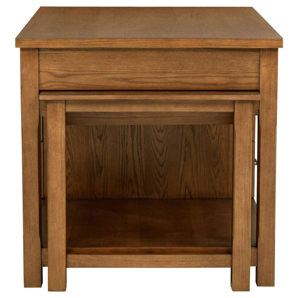 182446 Mayfair 3-piece Kitchen Island with Extension Table Dark Oak
