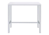 182525 Natividad 5-piece Pub Height Bar Table Set White High Gloss