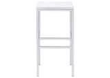 182525 Natividad 5-piece Pub Height Bar Table Set White High Gloss