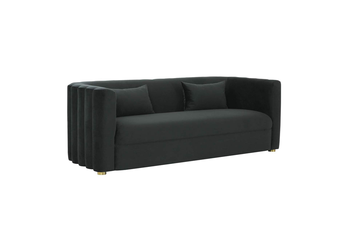 TOV-L68109 Callie Black Velvet Sofa