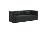 TOV-L68109 Callie Black Velvet Sofa
