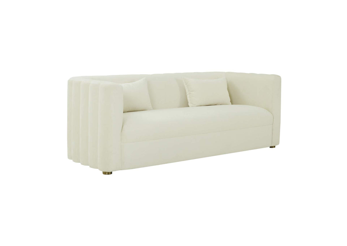TOV-L68108 Callie Cream Velvet Sofa