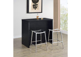 182784 Topanga Engineered Wood Freestanding Home Bar Black