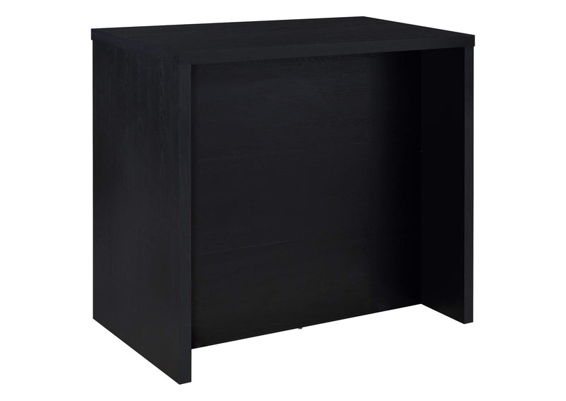 182784 Topanga Engineered Wood Freestanding Home Bar Black