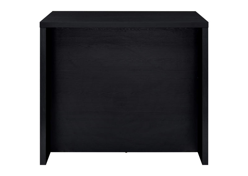 182784 Topanga Engineered Wood Freestanding Home Bar Black