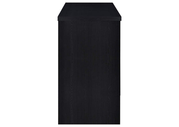 182784 Topanga Engineered Wood Freestanding Home Bar Black