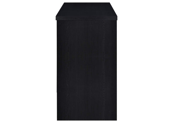 182784 Topanga Engineered Wood Freestanding Home Bar Black