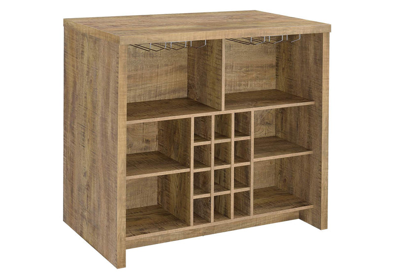 182785 Topanga Engineered Wood Freestanding Home Bar Mango