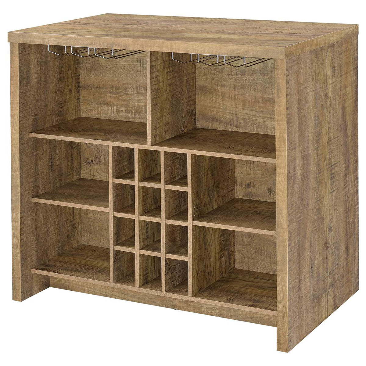 182785 Topanga Engineered Wood Freestanding Home Bar Mango