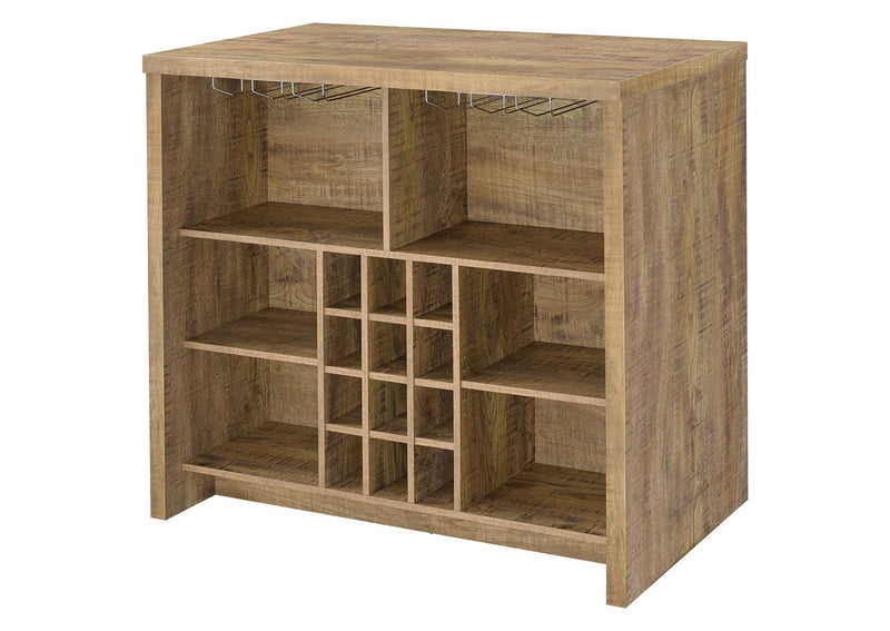 182785 Topanga Engineered Wood Freestanding Home Bar Mango