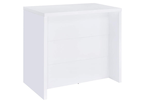 182786 Topanga Engineered Wood Freestanding Home Bar White