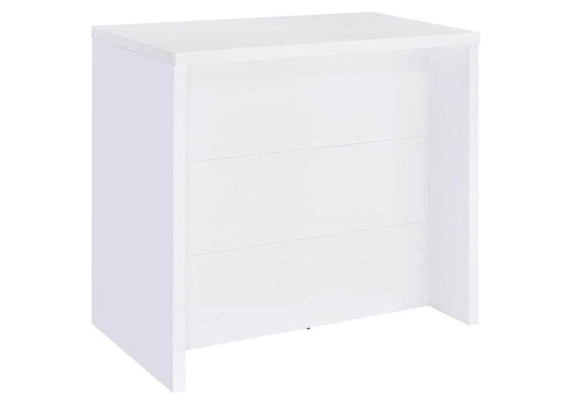182786 Topanga Engineered Wood Freestanding Home Bar White