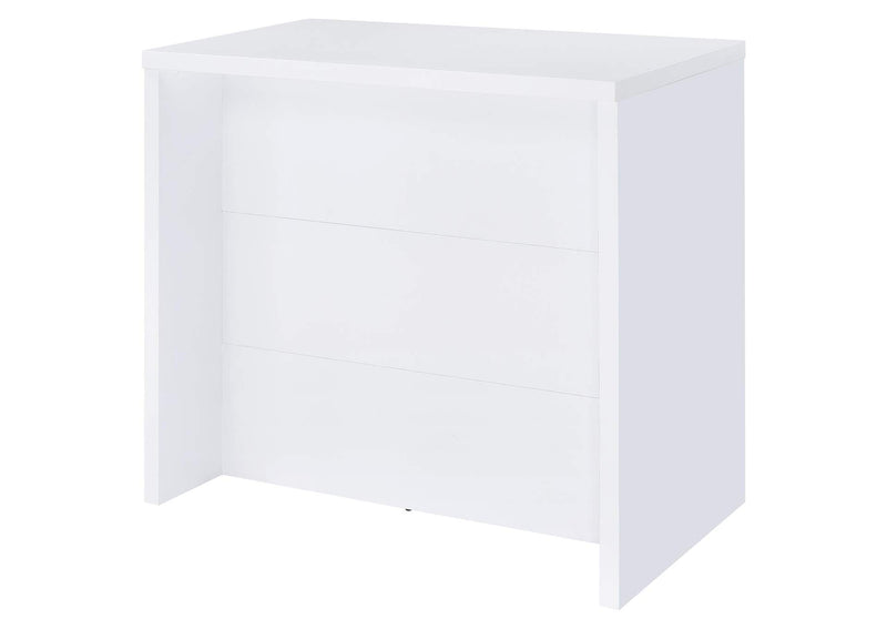 182786 Topanga Engineered Wood Freestanding Home Bar White