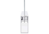 182798 Risley 2-door Circular LED Wine Cabinet White High Gloss