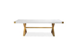 TOV-G5496 Adeline White Lacquer Dining Table
