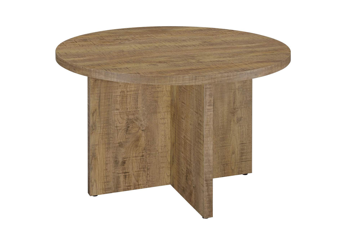 Jamestown Round 47-inch Composite Wood Dining Table Mango
