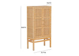 TOV-OC21016 Amara Natural Woven Rattan Cabinet