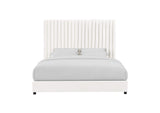 TOV-B68250 Arabelle White Velvet King Bed