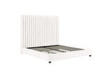 TOV-B68250 Arabelle White Velvet King Bed