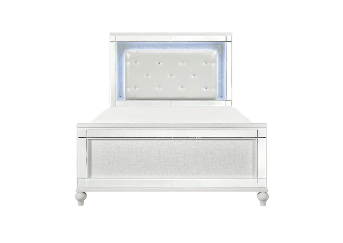 1845KLED-1EKKIT Alonza Eastern King Bed, LED Lighting
