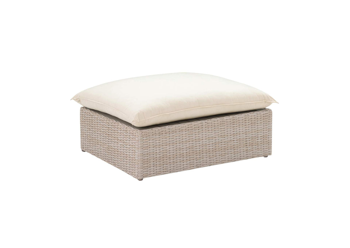 REN-O11164 Cali Natural Wicker Outdoor Ottoman