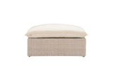 REN-O11164 Cali Natural Wicker Outdoor Ottoman