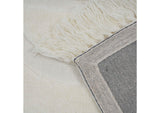 TOV-R18546 Loop White 8' 10' Area Rug