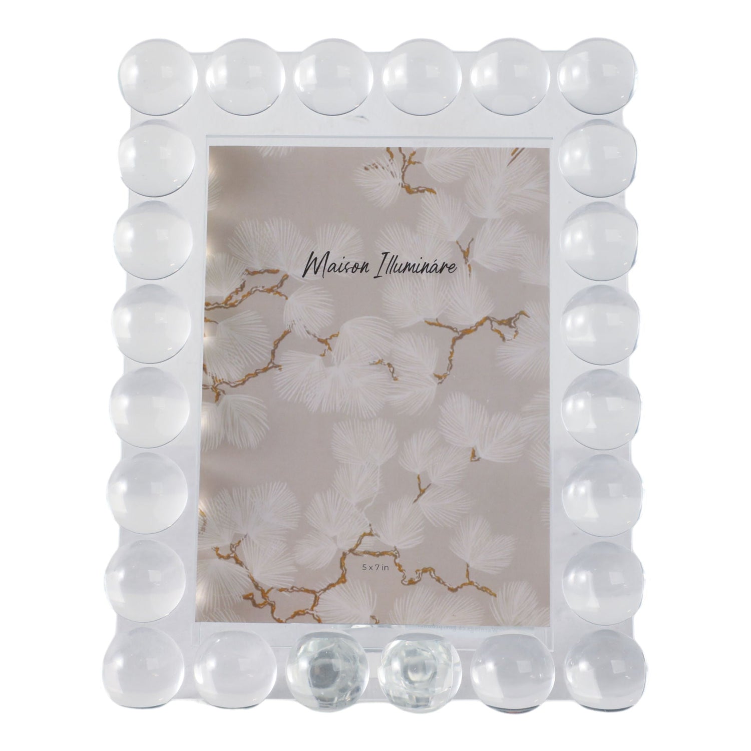5"x7" Crystal Bubble Photo Frame - Clear