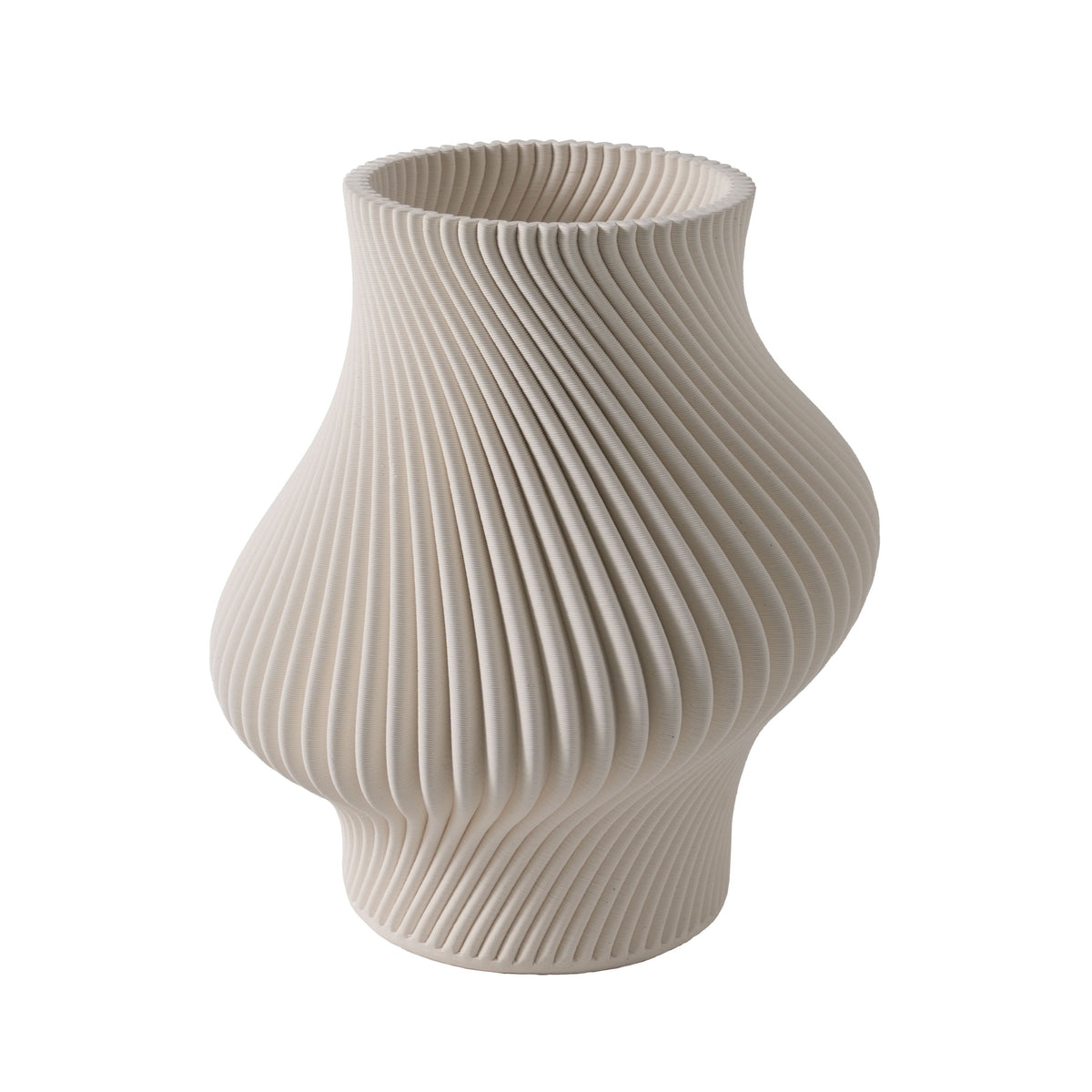 Serenity Large 3D Pritned Vase - Ivory