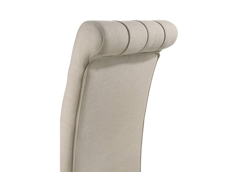 190162 Alana Fabric Upholstered Dining Side Chair Beige (Set of 2)