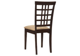 190821-S3 Kelso 3-piece Drop Leaf Dining Table Set Cappuccino and Tan