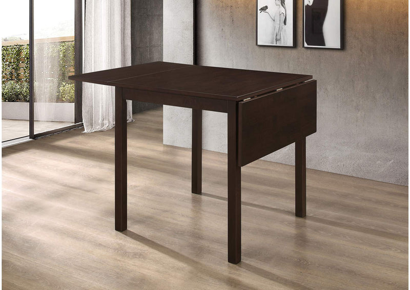 190821 Kelso Rectangular 52-inch Extension Dining Table Cappuccino