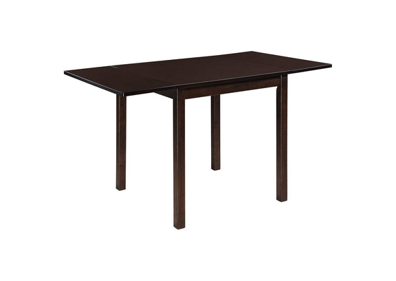 190821 Kelso Rectangular 52-inch Extension Dining Table Cappuccino