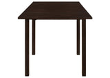 190821 Kelso Rectangular 52-inch Extension Dining Table Cappuccino
