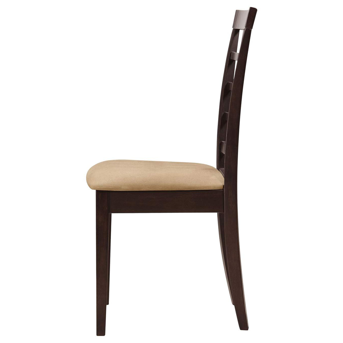 190822 Kelso Lattice Back Dining Side Chair Cappuccino (Set of 2)