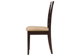 190822 Kelso Lattice Back Dining Side Chair Cappuccino (Set of 2)