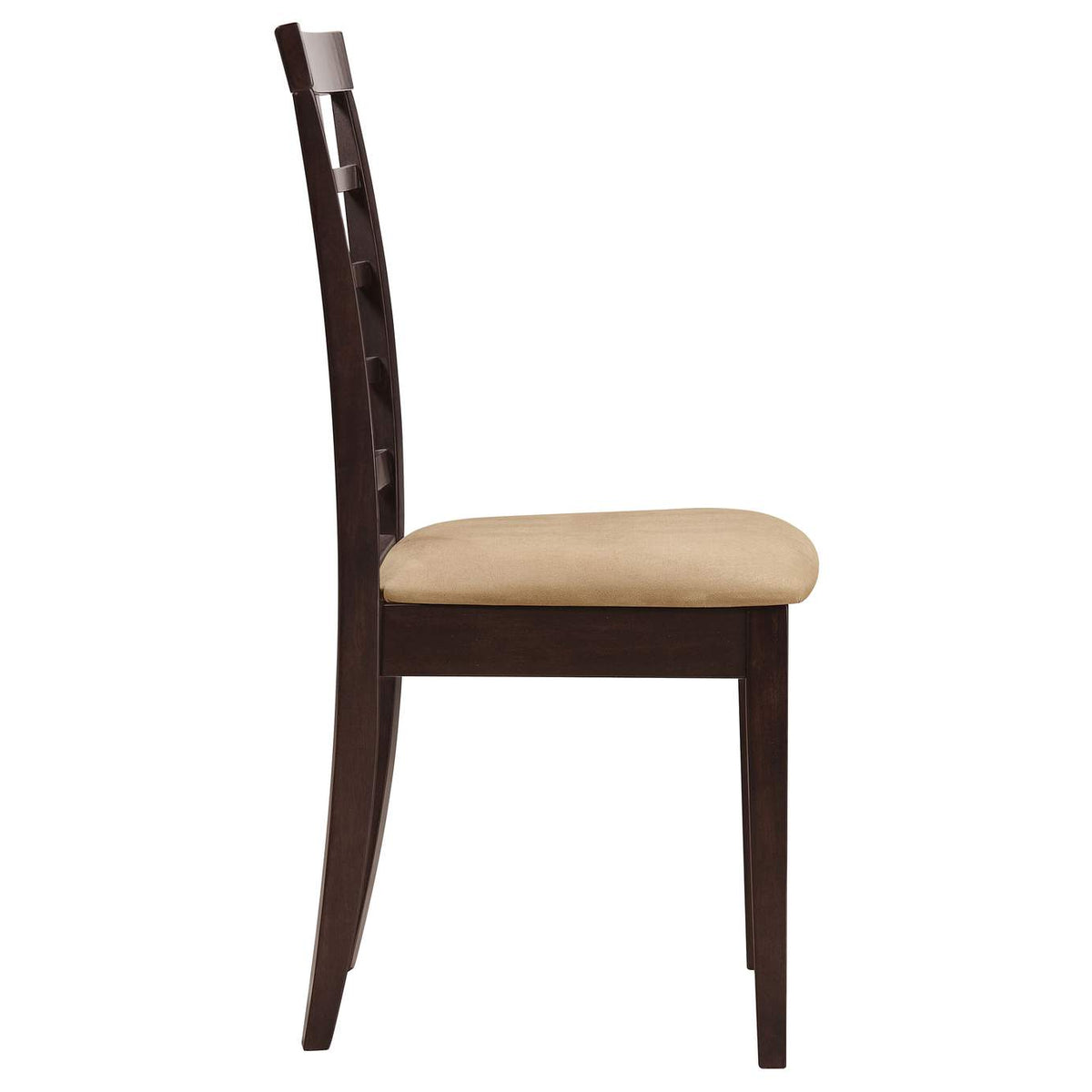 190822 Kelso Lattice Back Dining Side Chair Cappuccino (Set of 2)