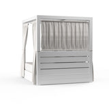 Newport - Resort King Daybed, No Welt - Cast Silver / White