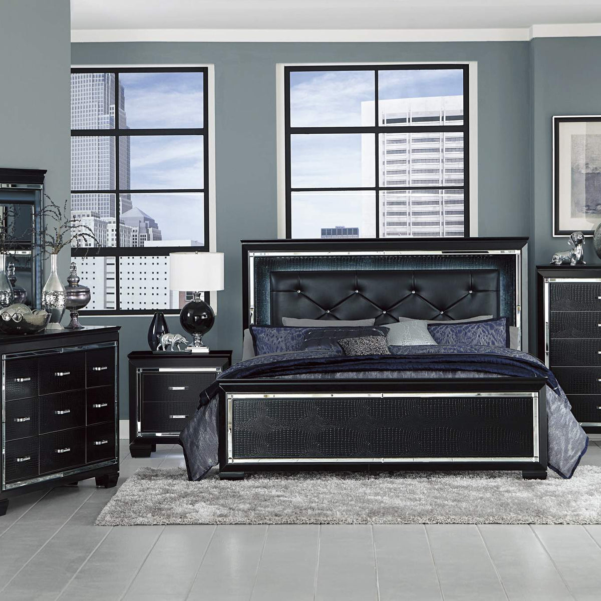 1916BK-6 Allura Mirror, LED Lighting