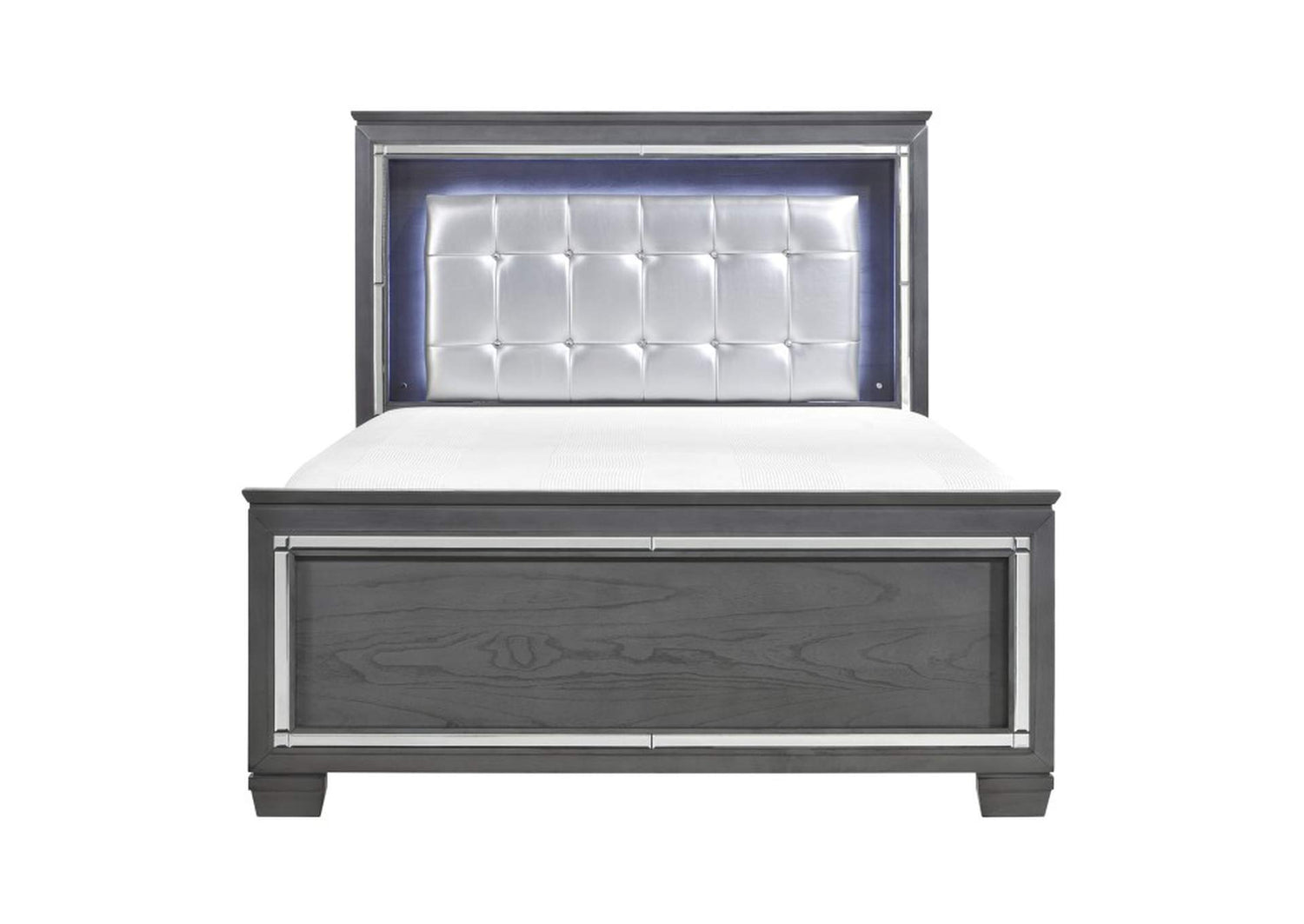 1916KGY-1EKKIT Allura Eastern King Bed, LED Lighting
