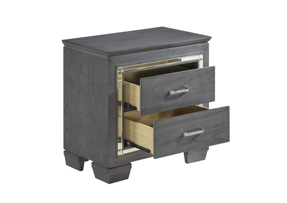 1916GY-4 Allura Night Stand, LED Lighting