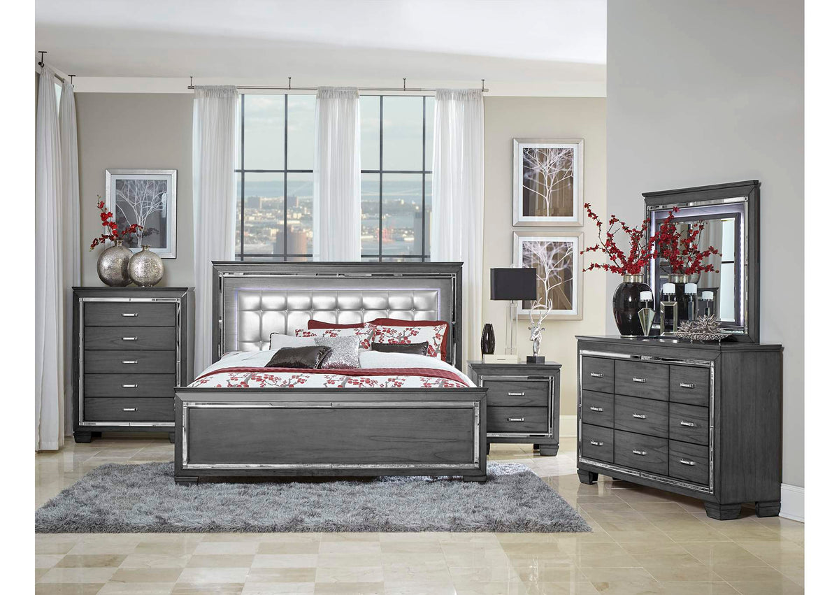 1916GY-4 Allura Night Stand, LED Lighting