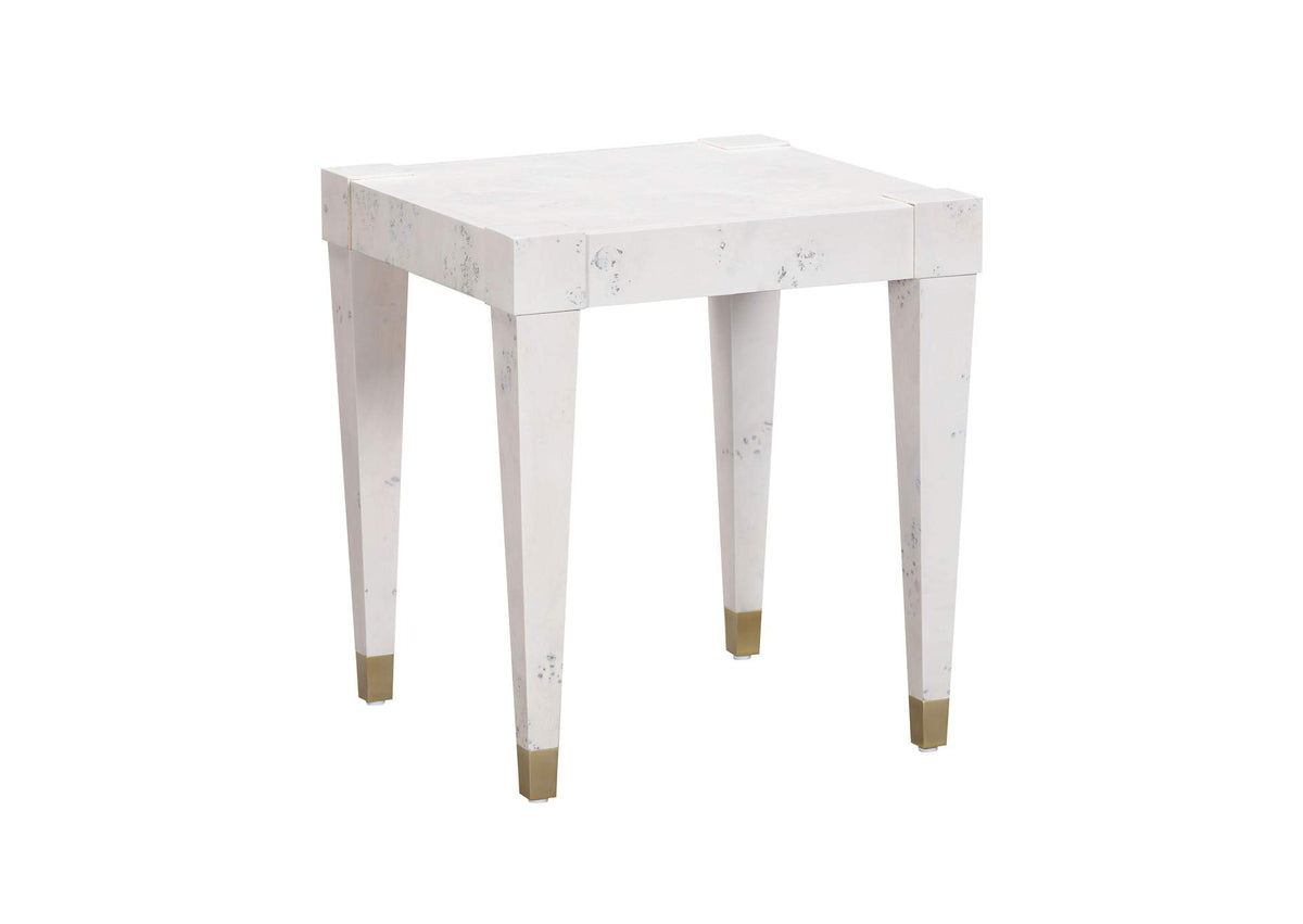 TOV-OC54192 Brandyss White Burl End Table